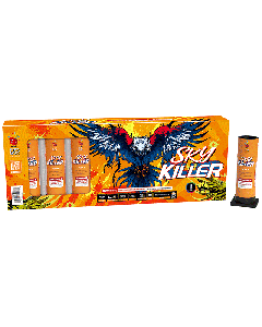 SKY KILLER | 10 Shots Preloaded Cannister Shell By Pyro Box Fireworks